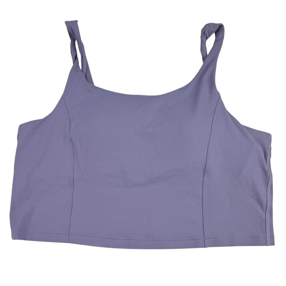 LULULEMON Align Twist-Strap Cropped Tank Top Size XL Grape Mist B/C Cup - Picture 3 of 6